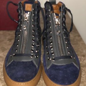 Men's Hekem Lace Embellished Suede  Sneakers